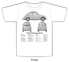 VW Beetle 1957-59 T-shirt Front